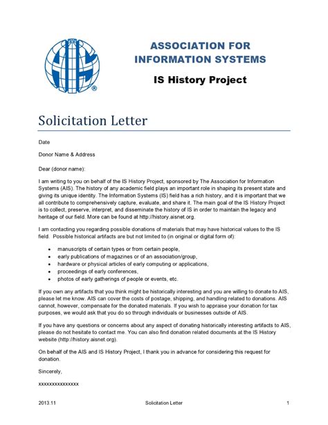 30 Editable Solicitation Letters (Free Samples) .